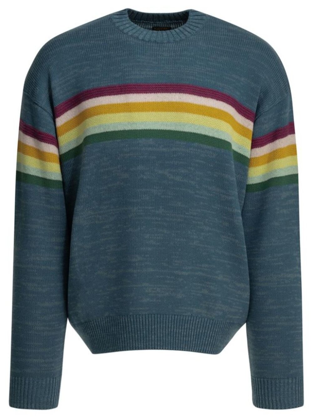 Kapital Peckish Rainbow Crewneck Sweater Tag Size 3 Men